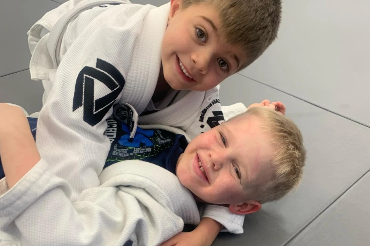 Kids martial arts class at Jits 56 Brazilian Jiu-Jitsu