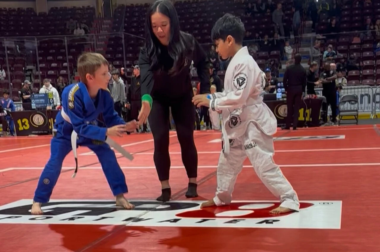 Kids martial arts discipline and focus